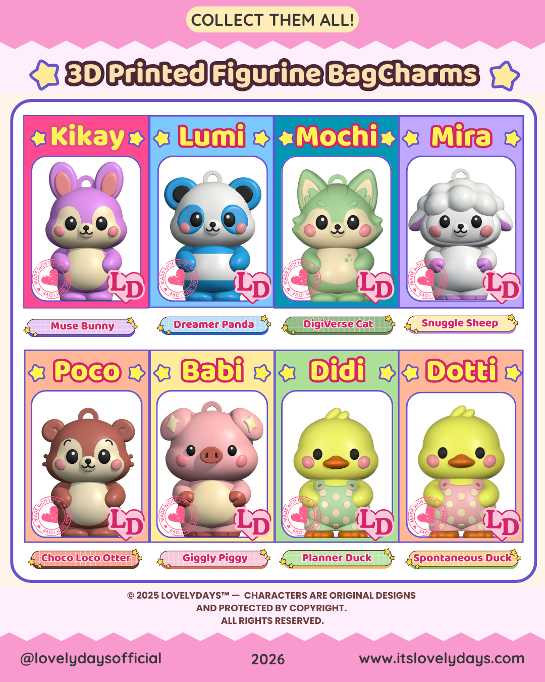 2.5" Figurine BagCharm (1st Edition)