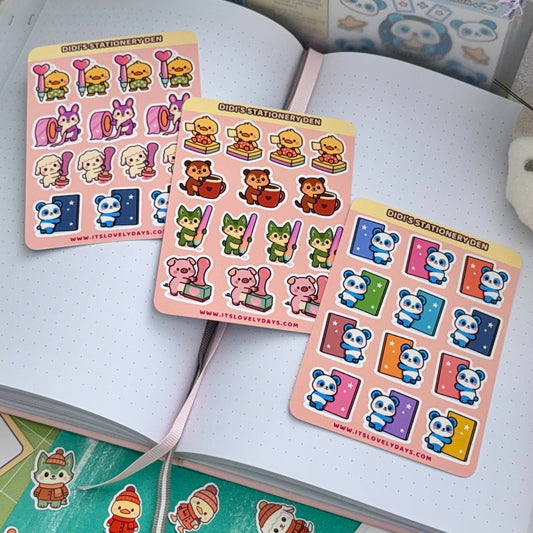 "Didi's Stationery Den" (3 mini sheets)