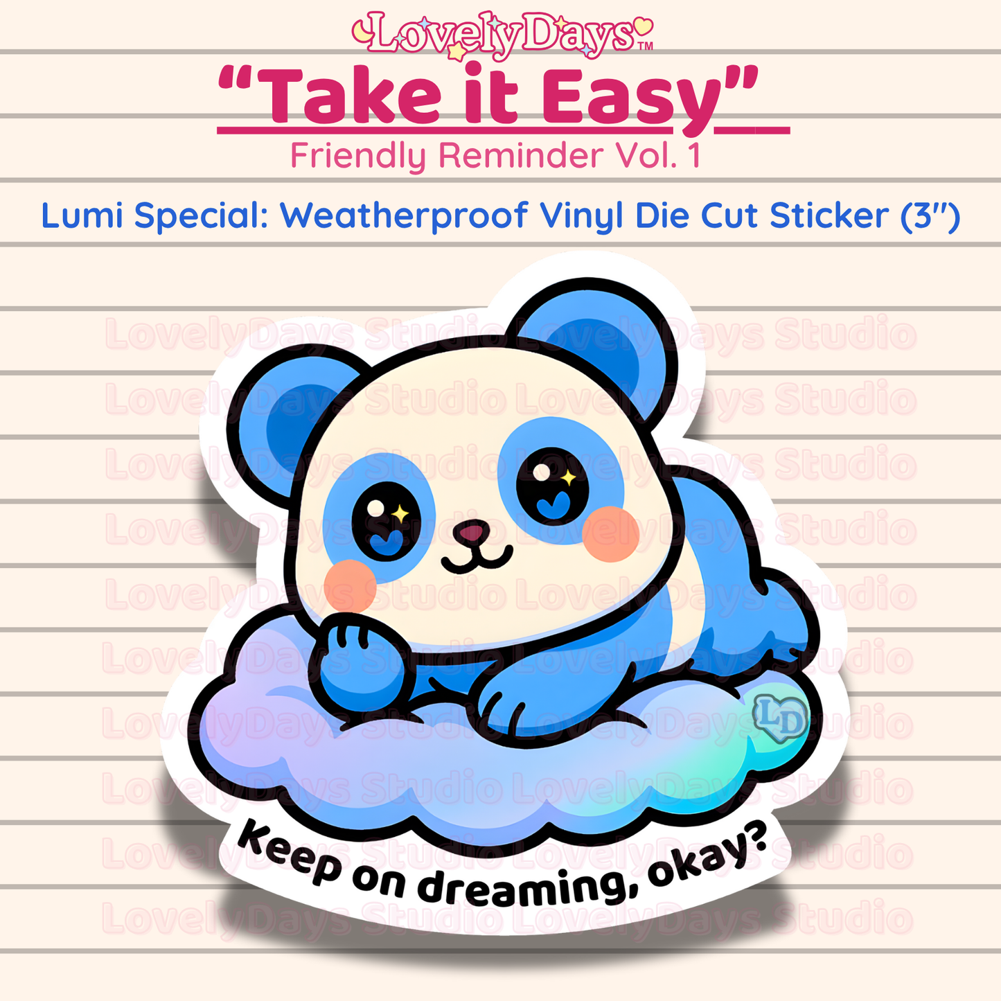 Premium Vinyl - Take it Easy - Lumi "Keep on Dreaming,Okay?"