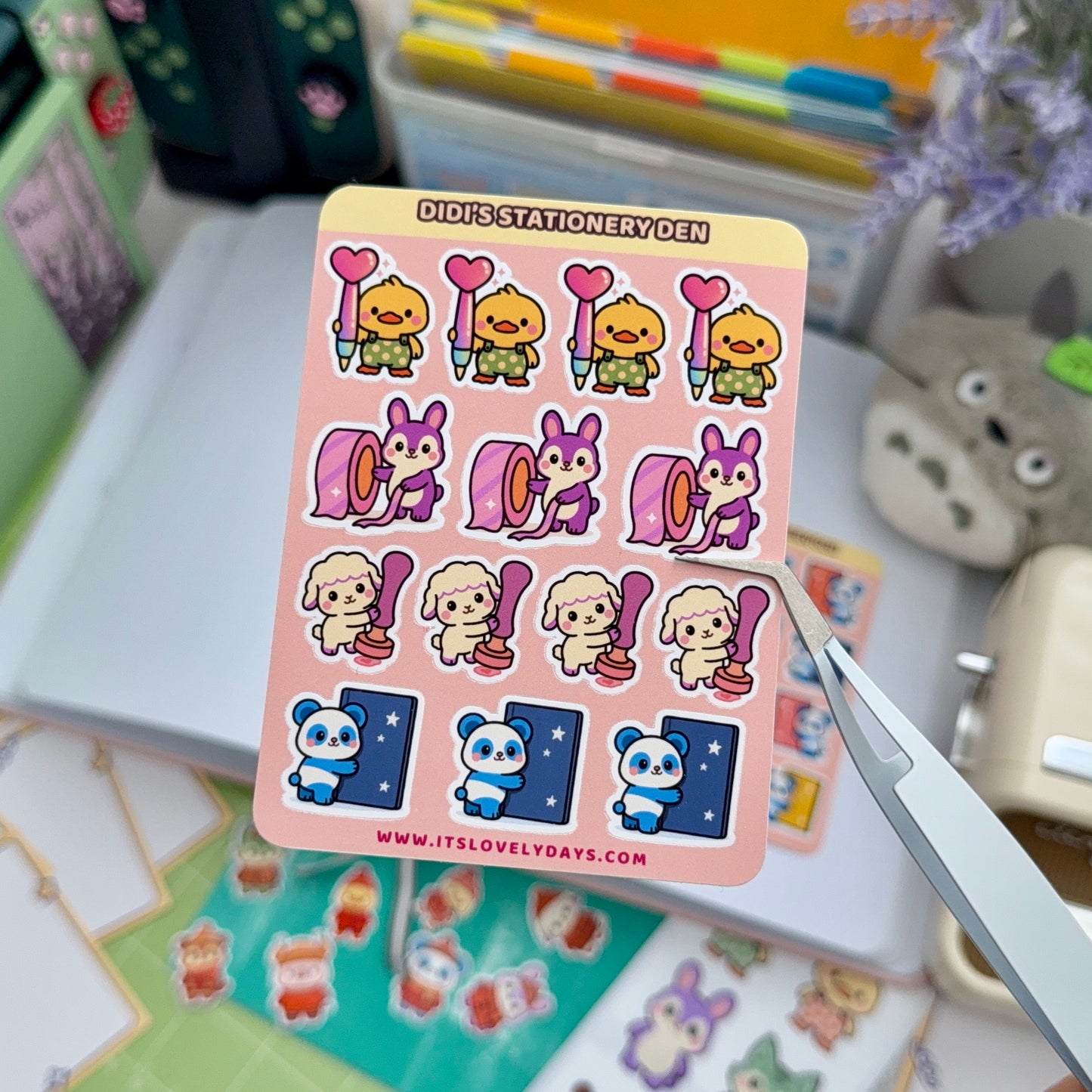 "Didi's Stationery Den" (3 mini sheets)